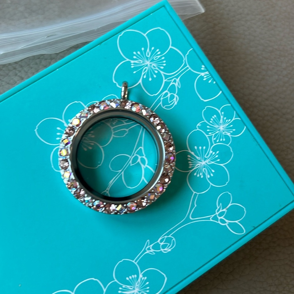 Origami Owl Large Pink Living Locket